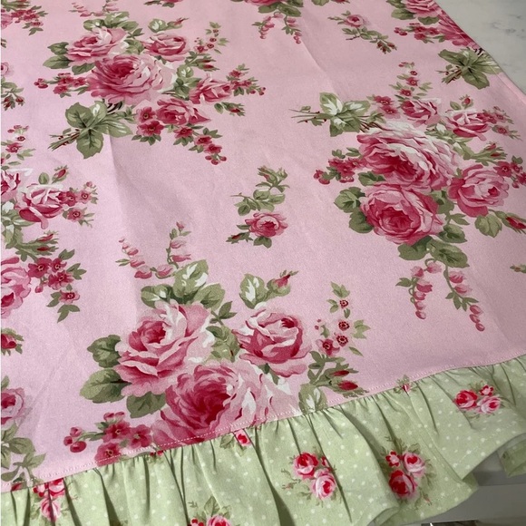 Shabby Chic Cottage Roses Farmhouse Decorative Tea Dish Towel and Pot Holder Set - Picture 7 of 9